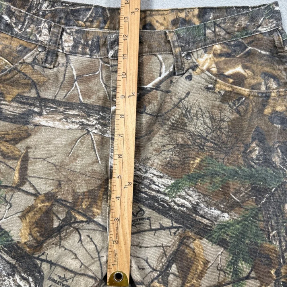 Vintage Y2K Wrangler Pro Gear Camo Jeans Mens 38x32 Realtree Denim Relaxed Fit